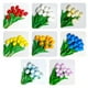 thumbnail image 5 of Advancent 10X Artificial PU Bouquet Flores Boda Interior Oficina Adornos Flores artificiales Amarillo, 5 of 6