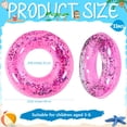 thumbnail image 2 of 12 anillos flotantes para piscina Relaxgiant con purpurina rosa, 61 cm, 2 of 4