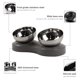 thumbnail image 2 of Tazón Elevado para Gatos en Acero Inoxidable, Base Antideslizante y Diseño Desmontable, Ideal para Alimentación y Cuidado de Mascotas, Color Negro., 2 of 6