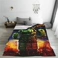 Anime Kids Throw Blanket Boys Girls Plants Adventure Game Lightweight