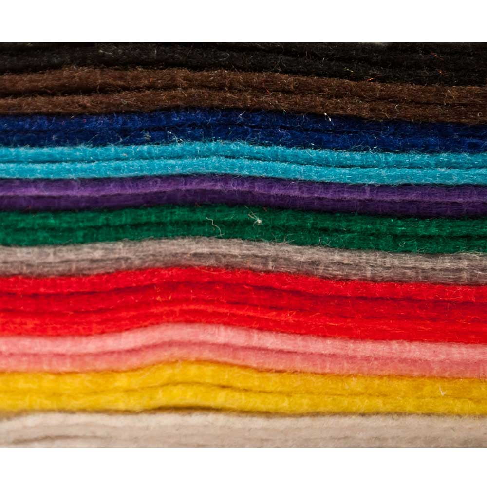 High Quality Craft Felt Sheet 9' x 12': 25 pcs, Assorted