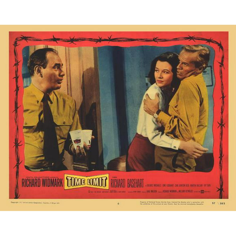 Time Limit movie POSTER (Style D) (11" x 14") (1957)