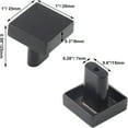 thumbnail image 2 of LAMIRO 5 Pack 1 inch Cabinet Knobs with Mounting Screws,Flat Black Drawer Knobs,Square Dresser Knobs,Dresser Drawer Handles,Drawer Pulls for Kitchen Cabinet Bedroom, 2 of 6