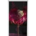 thumbnail image 1 of Decorative lass Sticker Privacy Window Films Beautiful White Rose Flower and Bright Pink Ink on Black Stock Image 17.7" x 39" Modern Art 3D lass Window Sticker PVC, 1 of 6