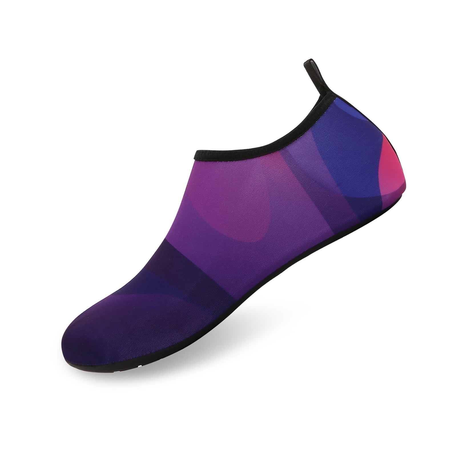 Men and Women a Slip On Barefoot Quick-Dry Beach Aqua Yoga Water Shoes (Layer/Purple, 13-14 Women/10.5-11 Men)
