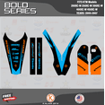 thumbnail image 4 of Kalair GFX Graphics Kit for KTM 2-STROKE 200XC-W, 250XC-W, 300XC-W, 400XC-W, 450XC-W (2005-2007) Bold Series, 4 of 5