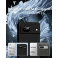 thumbnail image 4 of 3 in 1 for Google Pixel 7A Case, with 2 Pack Screen Protector, with Full Camera Cover Protection，Liquid Silicone Slim Shockproof Protective Phone Case [Microfiber Lining] (Black), 4 of 6