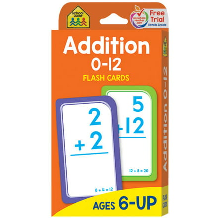 ADDITION 0-12 FLASHCARDS (Best Math Flash Cards)