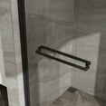 thumbnail image 6 of Goodyo 60 in x 72 in Double Sliding Shower Door, Matte Black Aluminum Frame, 1/4" Thick Clear Tempered Glass Shower Enclosure, 6 of 9
