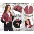 thumbnail image 4 of Rosvigor Womens Oversized Hoodies Lightweight Color Block Sweatshirts for Women Casual Hooded Shirts, 4 of 7
