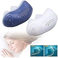 thumbnail image 4 of Dispositivo antirronquidos Ayuda antirronquidos de silicona Dispositivos para la apnea del sueño Congestión nasal eléctrica Apnea del sueño Tapón de ayuda para los ronquidos (blanco), 4 of 5