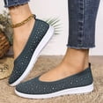 thumbnail image 6 of Mepaouo Women's Ballet Shoes Pearl Glitter Breathable Casual Shoes Slip On Mesh Walking Shoes, 6 of 9