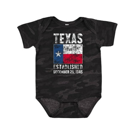 

Inktastic Established December 29 1845 Texas Flag Gift Baby Boy or Baby Girl Bodysuit