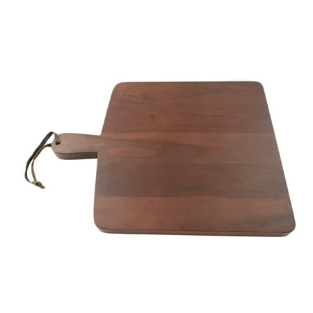 

Large Square Acacia Wood Paddle Board with Dark Walnut Stain