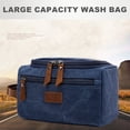 thumbnail image 4 of Trousse de Toilette Trousse de Toilette de Voyage pour Hommes Femmes Trousse de Rasage Sac Trousse de Toilette pour Hommes Sac de Rasage de Voyage Housse Rabattable Trousse de Toilette pour Hommes Toile pour Voyage, 4 of 6
