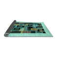 thumbnail image 2 of Ahgly Company Indoor Square Abstract Light Blue Contemporary Area Rugs, 6' Square, 2 of 4
