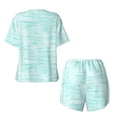 thumbnail image 5 of Naloa Blue Bright Women's Short-Sleeved Pajama Set, Loungewear, Summer pajamas, Breathable Cozy - X-Large, 5 of 9