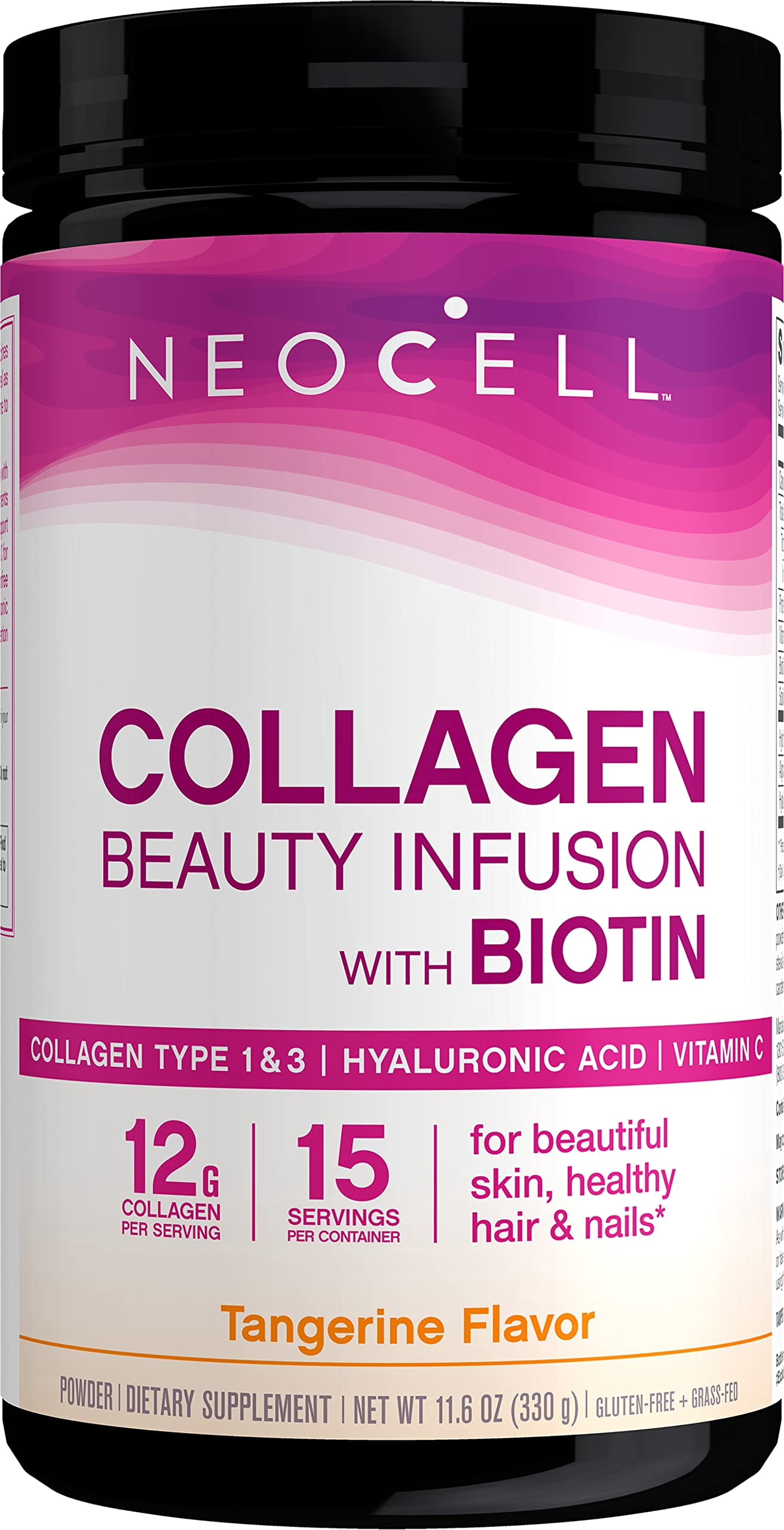 Suplemento de colágeno en polvo NeoCell con biotina, vitamina C y ácido ...