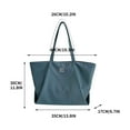 thumbnail image 3 of Openpig Canvas Tote Bag-Extra Big Shopping Beach Totes Bags Reusable Largest Grocery Plain Solid Bag 19.3" x 7" x 11.82", 3 of 9