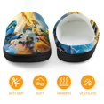 thumbnail image 5 of Ninjago Slippers for Kids, Cute Soft Plush Anti-slip Fluffy Fuzzy House Slippers Warm Soft Plush Non-Slip Indoor Outdoor Slip-on Shoes for Boys Girls, 5 of 8