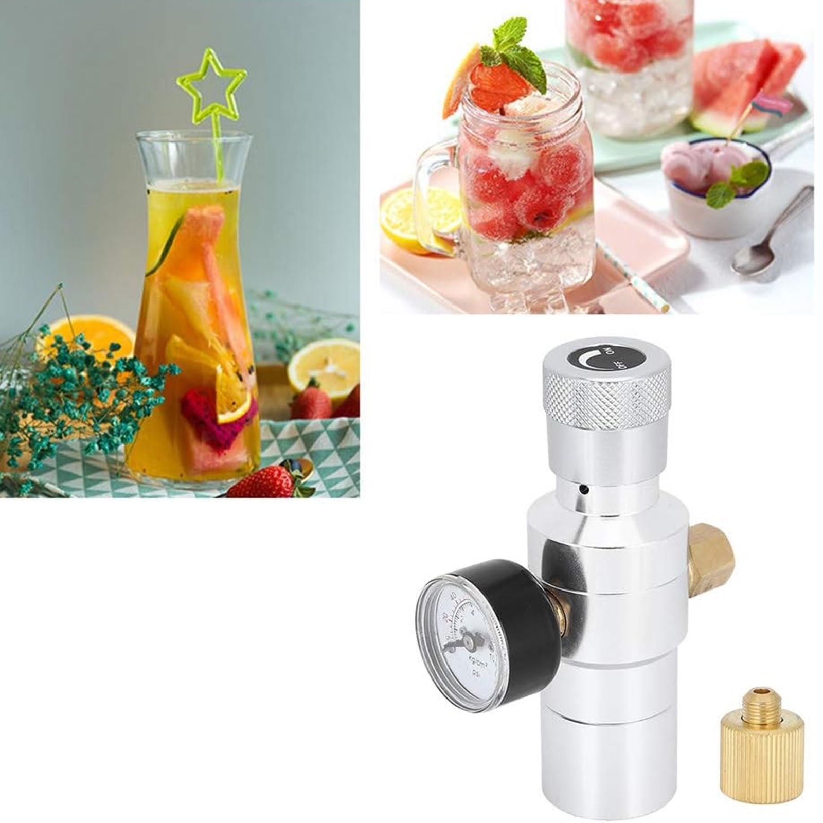 Portable CO2 Regulator 0-150PSI with Metal Construction Regulator Suitable for Home Brewing Enthusiasts Present