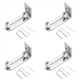 thumbnail image 1 of 4X Rodamientos de Bolas de GuíA de Piso de Puerta Corrediza Cromada System de Montaje en Pared con Rodillo de SuspensióN Ajustable para Puertas de Todos los TamañOs, 1 of 5