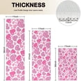 thumbnail image 4 of Pink Breast Cancer and Love Kitchen Rugs Sets Of 3,Kitchen Runner Rugs Non Skid Washable,Decorative Kitchen Floor Mats for Kitchen,Sink,Laundry,17"x30"+ 17"x47" + 17"x59", 4 of 6