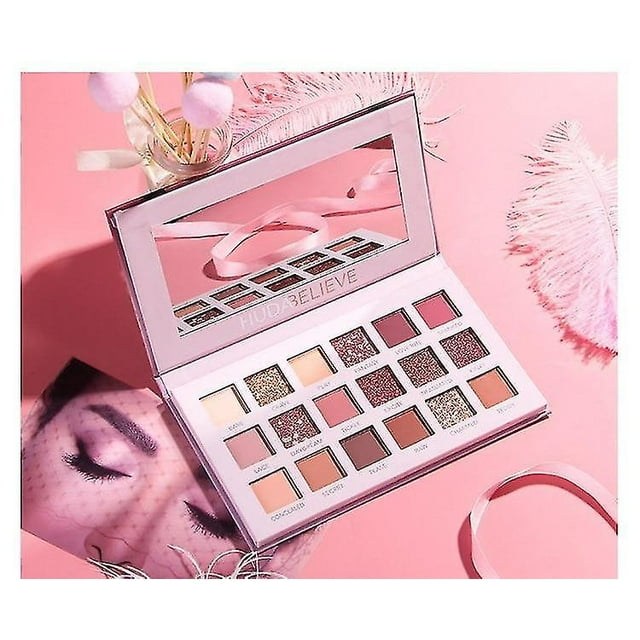 Paleta de sombras de ojos HUOGUO Desert Rose 18 colores