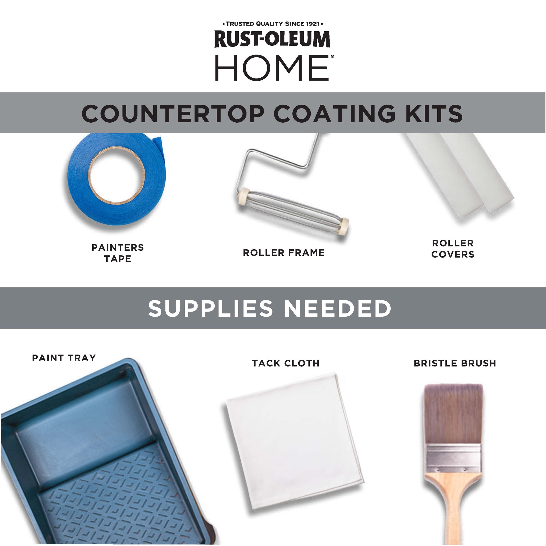 Kona, Rust-Oleum HOME Countertop Satin Coating Kit-38496312T, Quart