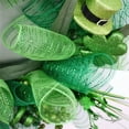 thumbnail image 5 of 20 Inch St. Patrick's Day Wreath for Front Door - Artificial Shamrock Mesh Wreath with Leprechaun Hats Berries, Indoor Outdoor Holiday Decor, Irish Festival Party Hanging Decoration (Green), 5 of 5