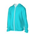 thumbnail image 2 of Kdxio Aqua Print Women Men Sun Protection UPF 50+ Jackets Zip Up Long Sleeve Hoodie Hiking Lightweight with Pockets, 2 of 8