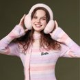thumbnail image 4 of Orejeras plegables para mujer, orejeras mullidas para clima frío, diadema cálida para invierno, lindos calentadores de orejas holgados, 4 of 5