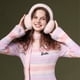 thumbnail image 4 of Orejeras plegables para mujer, orejeras mullidas para clima frío, diadema cálida para invierno, lindos calentadores de orejas holgados, 4 of 5
