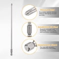 thumbnail image 5 of Uxcell 10pcs #2 Phillips Screwdriver Bit PH2 1/4" Hex Shank 8" (200mm) Long 0.18" Rod Magnetic Cross Head Drill Bits S2 Steel Industrial Screw Driver Bit for Electric Power Tools, Gray, 5 of 7