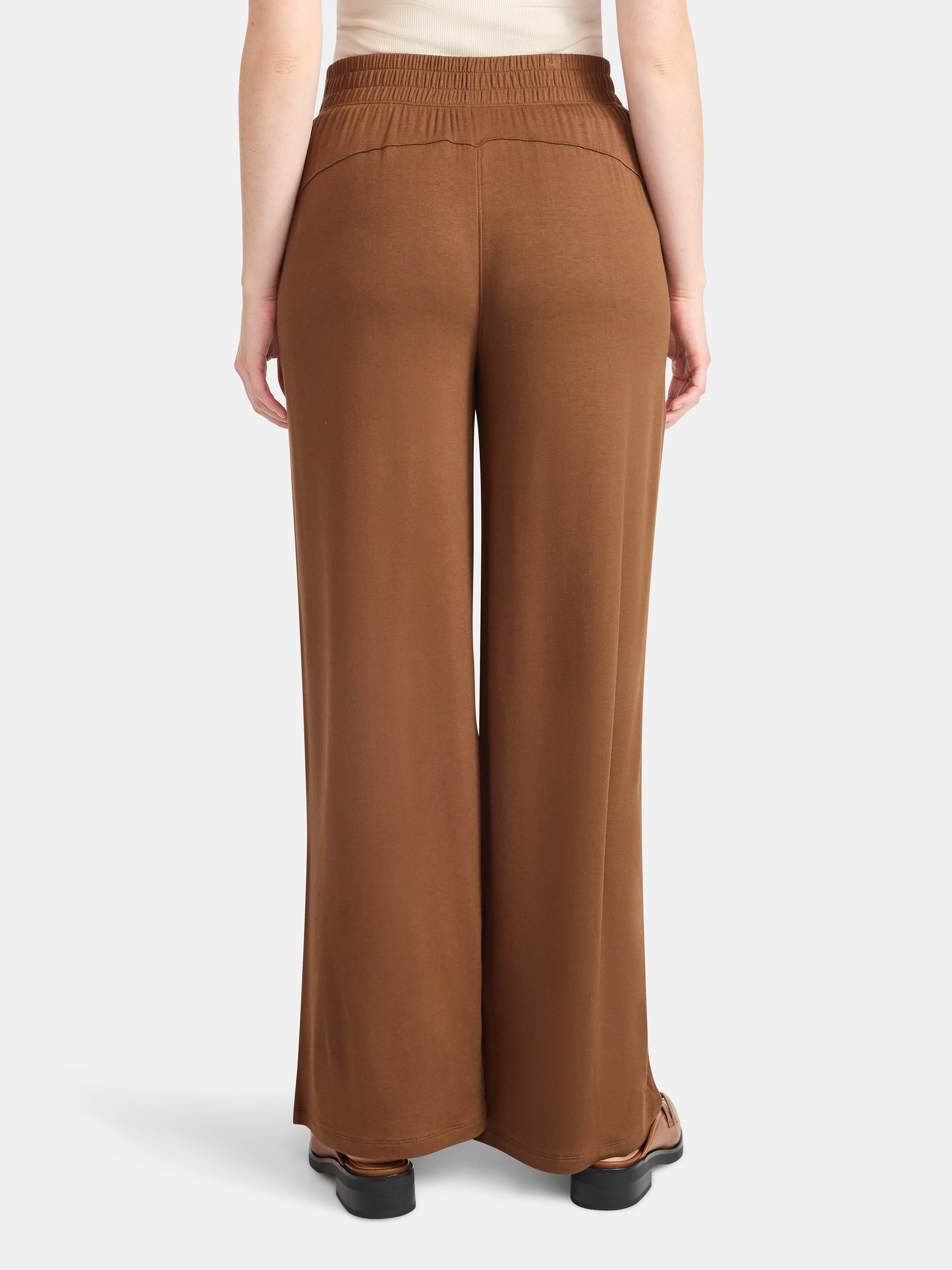 Time and Tru Women's Knit Wide Leg Pants, Sizes XS-XXXL - Walmart.com