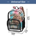 thumbnail image 2 of ALAZA Clear Backpack Turtle Tie Dye PVC Transparent BookBag, 2 of 7