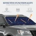 thumbnail image 4 of Sikiie Blue Firework Print Foldable Car Windshield Sun Visor, Car Window Sunshade Suitable for Sedan, SUV and Truck Car Accessories-Small, 4 of 6