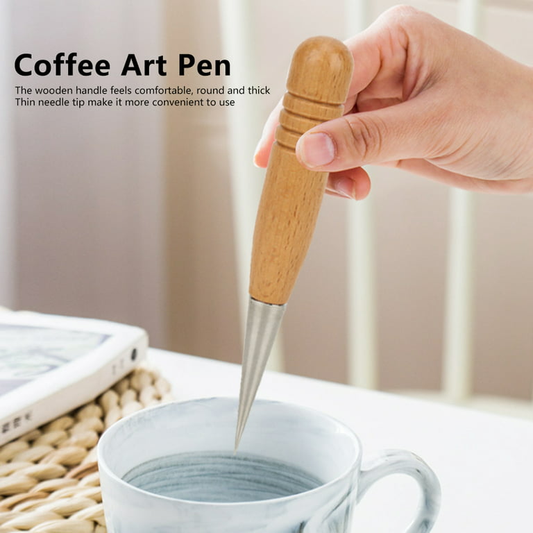 1pc Stainless Steel Coffee Art Needle, Latte Art Pen, For Home, Restaurant,  Coffee Shop And Coffee Making Utensils