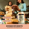 thumbnail image 5 of HOP WTR Sparkling Hop Water, Peach 12 Pack, Sugar Free, Low Carb Non Alcoholic Drinks, NA Beer, Adaptogen Drink, No Calories, Adaptogens & Nootropics for Added Benefits, 12 oz Cans, 5 of 7