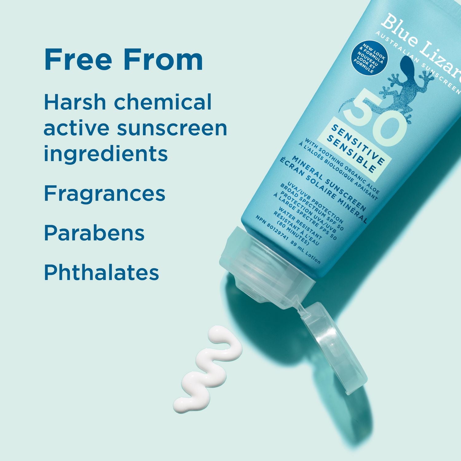 Blue Lizard Mineral Sunscreen Sensitive SPF50, 89 ml