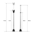 thumbnail image 2 of barra de seguridad para puertas ajustable blanca, 2 of 6