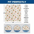 thumbnail image 6 of Summer Fruit Chair Covers Set of 8 Peaches Pink Flower White Background Chair Back Covers Stretch Removable Washable Slipcovers Protector for Dining Room Kitchen Party Decor, 6 of 9