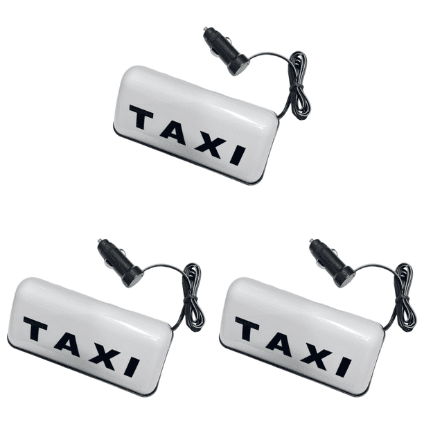 Señal luminosa 12V COB 3W techo Taxi COB Taxi techo superior blanco