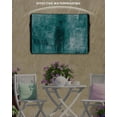 thumbnail image 2 of Teal Abstract Outdoor TV Cover 40 to 43 inch Vintage Graffiti Mottled Texture Waterproof Dustproof TV Covers for Outside with Zipper Remote Control Pocket Flat Screen Protectors, 2 of 7