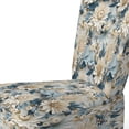 thumbnail image 4 of Designart "Dahlia Nature Mélange" Blue Floral Upholstered Accent Chair - Cottage Arm Chair For Bedroom, 4 of 5