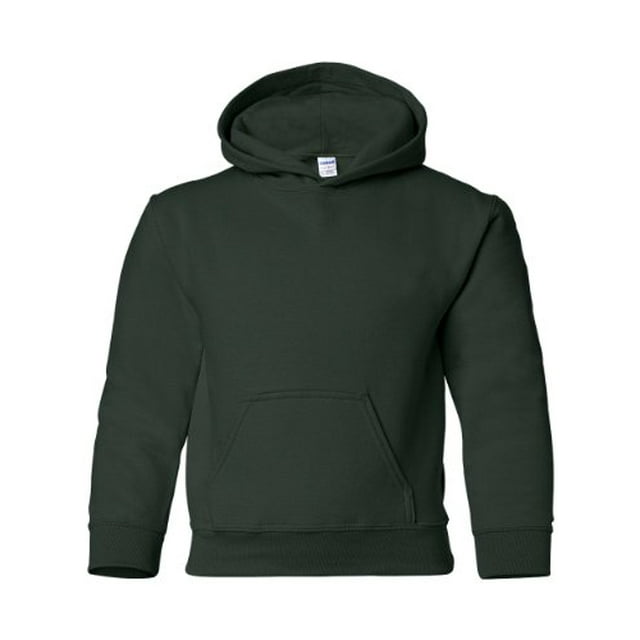 Boys 7.75 oz. Heavy Blend? 50/50 Hood (G185B) -FOREST GRE -S