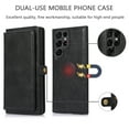 thumbnail image 4 of Galaxy S22 Ultra Case,Dteck Magnetic Leather Card Wallet Removable Shockproof Rubber Hybrid Case Cover For Samsung Galaxy S22 Ultra,Black, 4 of 7