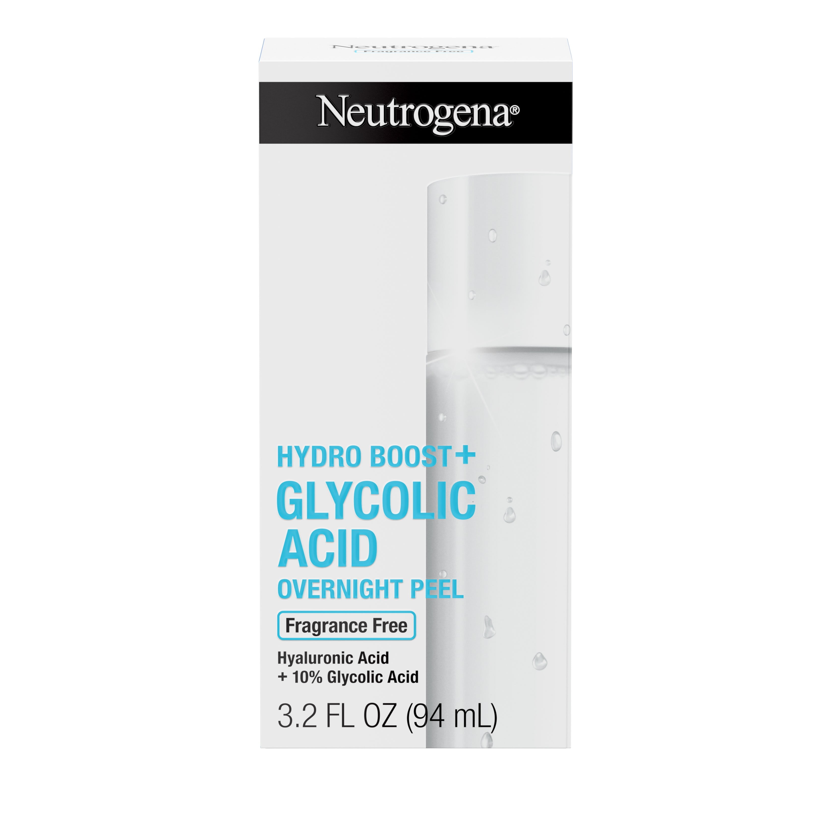 Neutrogena Hydro Boost+ Glycolic Acid Overnight Face Peel, 3.2 fl. oz