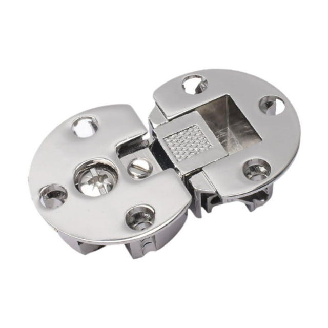 simhoa 2 Pcs Charnières Rabattables Charnières à Bord Rond Lisse pour Machine à Coudre Table Meuble 6,5cmx4cm
