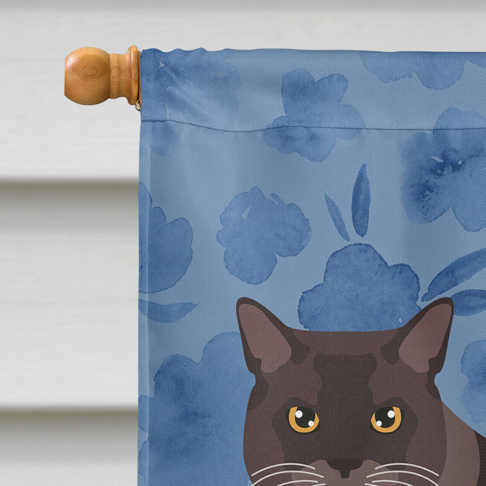 Carolines Treasures CK5033CHF European Burmese Cat Welcome Flag Canvas House Size Large multicolor